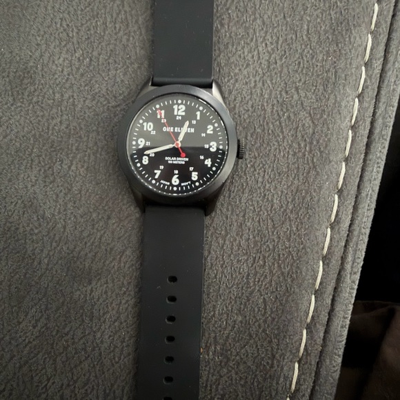 One Eleven Black Solar Watch - Picture 2 of 3